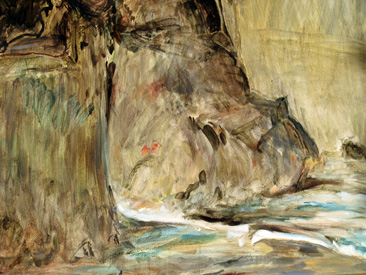 Arnold Böcklin (1827-1901) Villa am Meer Skizze 1863 