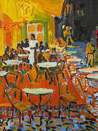 Vincent Van Gogh (1853-1890) Terrasse du café le soir, Place du Forum Arles